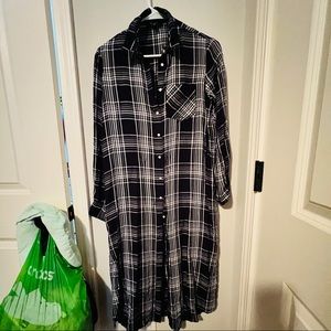 Express, XS, button up shirt dress, long